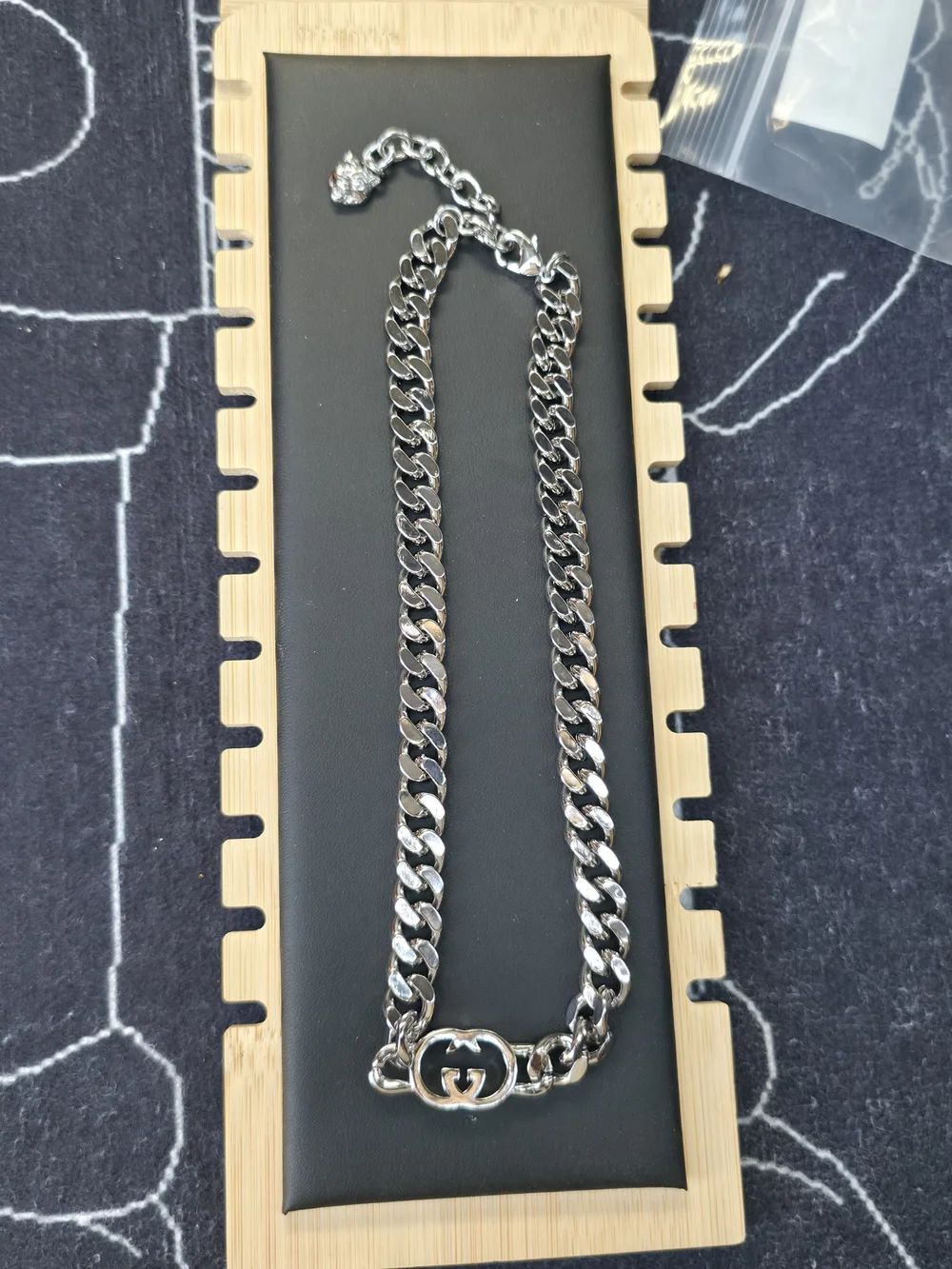 Gucci Interlocking G Gourmette/Cuban Link Chain
